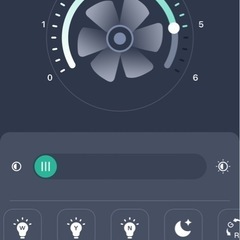 LEDシーリングファン　スマート照明の画像