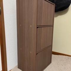 ニトリ連結できるNカラボ 扉付き 3段の画像