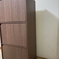 ニトリ連結できるNカラボ 扉付き 3段の画像