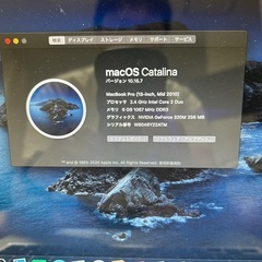MacBookPro A1278 Mac-OS-X 10.15 Catalina SSD120GB メモリ6GB の画像