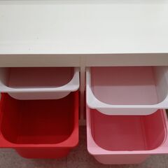 ★リユースのサカイ高崎店★TJ12385 IKEA 組立収納 白 H55.5×D43.7×W99 クリーニング済みの画像