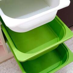 ★リユースのサカイ高崎店★TJ12385 IKEA 組立収納 白 H55.5×D43.7×W99 クリーニング済みの画像