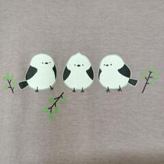 Tシャツ シマエナガ レディース iro no hi の画像