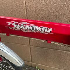 リサイクルショップどりーむ荒田店　No404 自転車　ミニベロ　２０インチ　CARIBOU　LIGHT　ギア切り替え６段変速　軽量アルミフレームで軽快に走ります♪の画像
