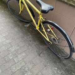 リサイクルショップどりーむ荒田店　No389 クロスバイク FEELSKY　２８インチ　ギア切り替え付き♪　前後泥除け付き♪の画像