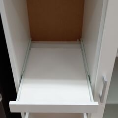 ★リユースのサカイ高崎店★TJ12388  食器棚 白 H89×D39.5×W60 クリーニング済みの画像