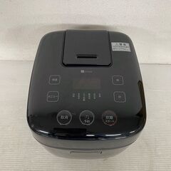 【NITORI】ニトリ マイコン炊飯ジャー BN201BK 2022年製 3合炊き 炊飯器 生活家電 動作確認済 ブラック 黒家電 キッチン用品 Y2022の画像
