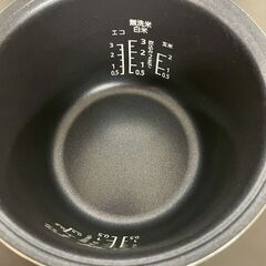 【NITORI】ニトリ マイコン炊飯ジャー BN201BK 2022年製 3合炊き 炊飯器 生活家電 動作確認済 ブラック 黒家電 キッチン用品 Y2022の画像