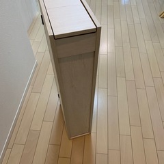 未使用　新品　ニトリ　トイレ収納　トュールホワイトウォッシュ　の画像