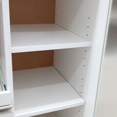 ★リユースのサカイ高崎店★TJ12388  食器棚 白 H89×D39.5×W60 クリーニング済みの画像