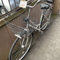 リサイクルショップどりーむ荒田店　No396 自転車　シティサイクル　２７インチ　ギア切り替え付き♪　LEDオートライト付き♪の画像