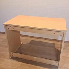 【木製】シンプルな勉強机 ✏️ 使いやすいデザイン／引き出し付きの画像