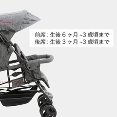 二人乗り　ベビーカー　キンダーワゴンの画像