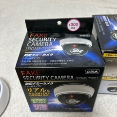 未使用 ダミー防犯カメラ2台の画像