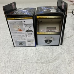 未使用 ダミー防犯カメラ2台の画像