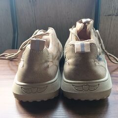新品 25cm メンズ スニーカー ブラウン 厚底 男女兼用 シューズ  識別番号:【N237-S】の画像