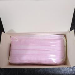 ３層マスク 44枚 めがねがくもりにくい 薄ピンクの画像