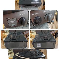 J582 ★グリル使用感★2021年製★Rinnai★都市ガスコンロ★水無し片面焼きグリルの画像