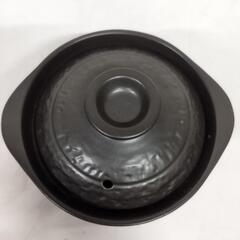 華月大黒鍋 萬古焼 土鍋 電子レンジ専用 炊飯 土鍋 0805-011の画像