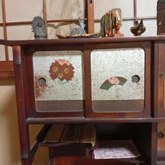 昭和初期のアンティーク風家具　小物入れの画像