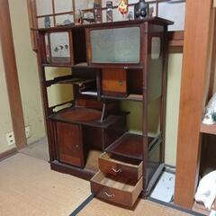 昭和初期のアンティーク風家具　小物入れの画像