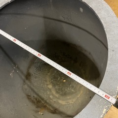 【大型グレー鉢カバー／高さ60cm・直径50cm・底穴あり／2個あり】の画像