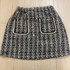 SHEIN ツイードスカート　Aライン　146-152㎝の画像