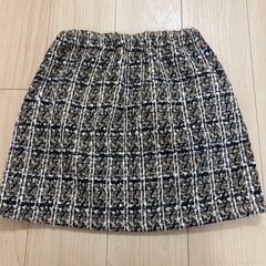 SHEIN ツイードスカート　Aライン　146-152㎝の画像