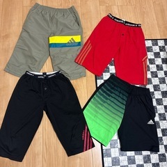 まとめて✴︎adidasシャツ、短パン１５０.１６０の画像