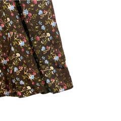 美品 NATURAL COUTURE ナチュラルクチュール キャミソールワンピース 花柄・ボタニカル 春夏 SS ワンピース ポリエステル ブラウン レディース【古着】【中古】【送料無料】の画像