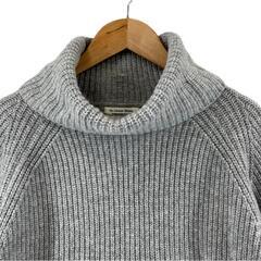 美品 le coeur blanc ルクールブラン 無地 秋冬 AW 長袖ニット ウール/ナイロン グレー レディース 38 タートルネック【古着】【中古】【送料無料】の画像