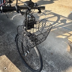 中古の自転車(黒)の画像