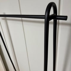 ハンガーラック　幅91cm ウォールナット　スチールの画像