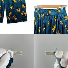 美品 chocol raffine ショコラフィネ 花柄・ボタニカル 秋冬 AW ワイドパンツ ポリエステル オリーブ レディース F【古着】【中古】【送料無料】の画像