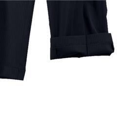 美品 ノーブランド  ストライプ オールシーズン スラックス ウール ブラック メンズ【古着】【中古】【送料無料】の画像