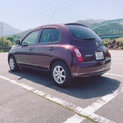 山梨 マーチ 車検2027年2月 オートマ 4AT 1200cc 4気筒 日産 nissan march k12の画像