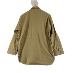 美品 green label relaxing グリーンレーベルリラクシング 無地 秋冬 AW 長袖シャツ コットン ベージュ レディース【古着】【中古】【送料無料】の画像