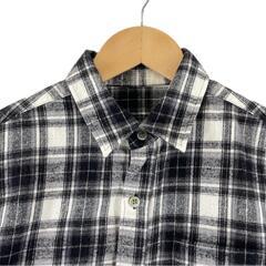 美品 ivory court アイボリーコート チェック 秋冬 AW 長袖シャツ コットン ブラック レディース【古着】【中古】【送料無料】の画像