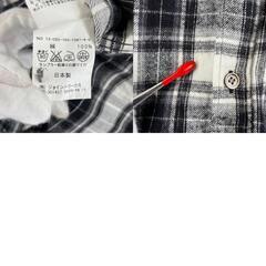 美品 ivory court アイボリーコート チェック 秋冬 AW 長袖シャツ コットン ブラック レディース【古着】【中古】【送料無料】の画像