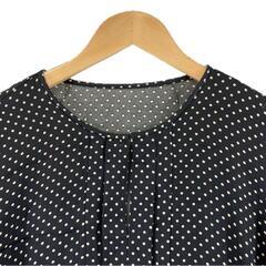 極美品 BALLSEY ボールジー 水玉 秋冬 AW ブラウス シルク ブラック レディース 38 シルク95%【古着】【中古】【送料無料】の画像