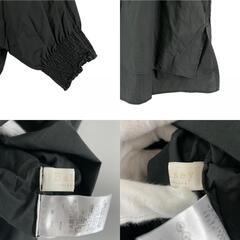 美品 BALLSEY ボールジー 無地 春夏 SS 半袖シャツ コットン ブラック レディース 36【古着】【中古】【送料無料】の画像