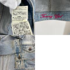 美品 tommy girl トミーガール 無地 秋冬 AW デニムジャケット コットン ライトブルー レディース S【古着】【中古】【送料無料】の画像