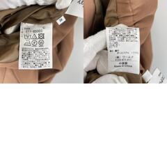 美品 Repessely レペスリー 無地 オールシーズン ワイドパンツ ポリエステル ライトブラウン レディース【古着】【中古】【送料無料】の画像