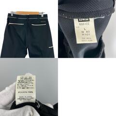 美品 EDWIN GOLF エドウィンゴルフ ゴルフウェア ライン オールシーズン トラックパンツ ポリエステル ブラック メンズ L サイドラインパンツ【古着】【中古】【送料無料】の画像