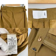 Cavyev ケービーエフ 無地 オールシーズン スラックス コットン ベージュ レディース【古着】【中古】【送料無料】の画像