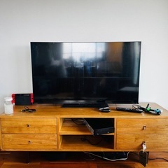 【ジャンク・無料】REGZA 50インチ液晶テレビ（画面割れ・部品取りなどに）の画像
