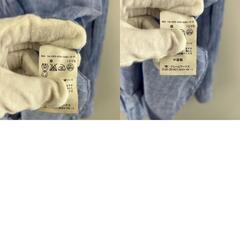 美品 FRAMeWORK フレームワーク 無地 春夏 SS 長袖シャツ 麻 ライトブルー レディース【古着】【中古】【送料無料】の画像