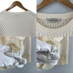 美品 TORRAZZO DONNA トラッゾドンナ 無地 秋冬 AW 長袖ニット アクリル/ナイロン アイボリー レディース【古着】【中古】【送料無料】の画像