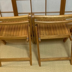 折りたたみ 椅子　2脚の画像