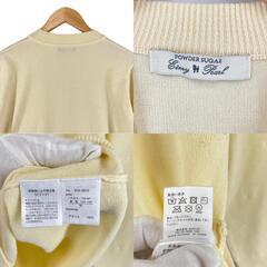 美品 Amy Pearl エイミーパール ビジュー 秋冬 AW 長袖ニット アクリル ライトイエロー レディース M【古着】【中古】【送料無料】の画像